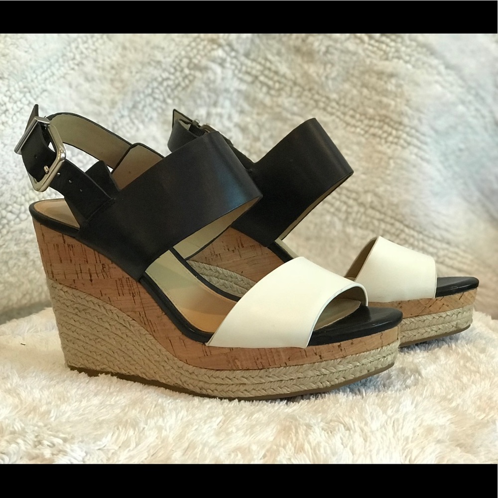 Antonio Melani color block wedge heel